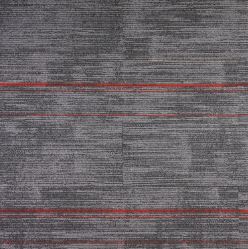 Serenity Storm Red/Grey Commercial Carpet Tiles